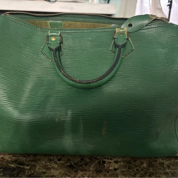 Green lv speedy bag - Picture 5 of 6